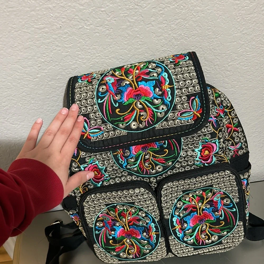 Embroidery Backpack - Picture 3 of 3